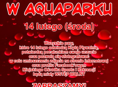 Walentynki w Aquaparku