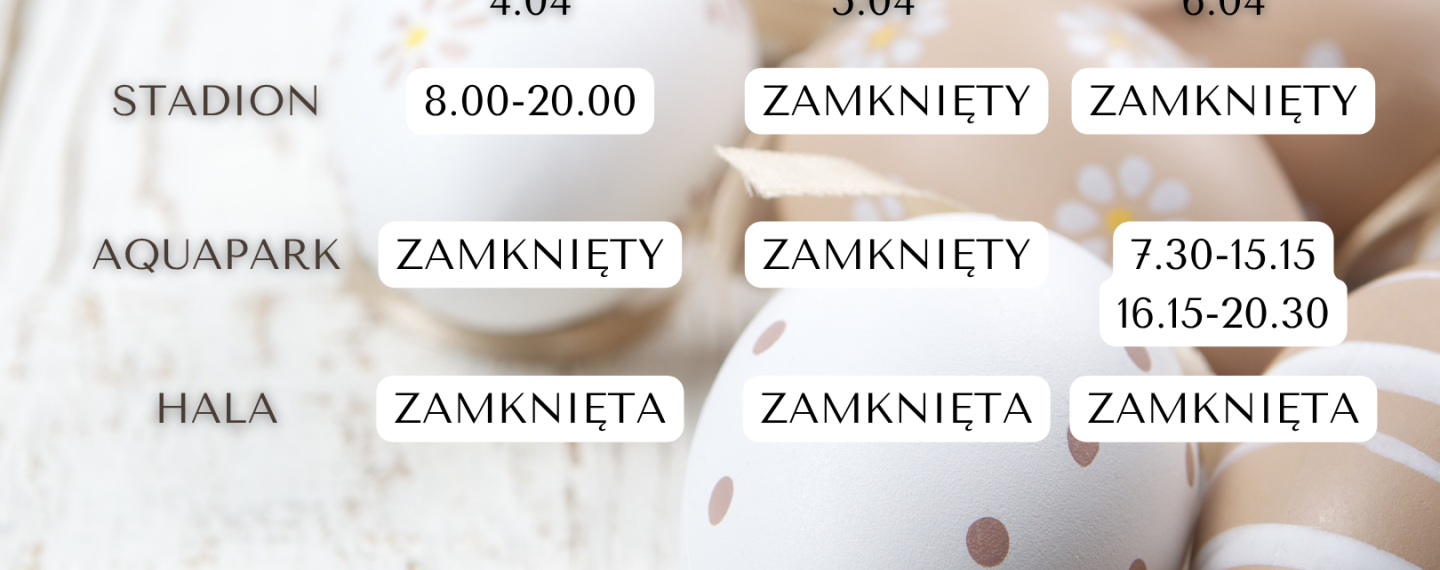 Zapraszamy: na stadion w przedświąteczną sobotę, na basen w świąteczny poniedziałek Zapraszamy: na stadion w przedświąteczną sobotę, na basen w świąteczny poniedziałek