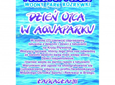 Dzień Ojca w Aquaparku